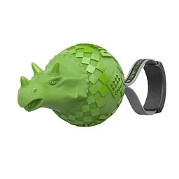 Іграшка для Собак Gigwi Dinoball Динозавр Зелений зі звуком, що відключається 14 см - мініатюра 6