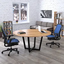 Стіл для переговорів D-1600 Loft design (Дуб Крафт золотий)