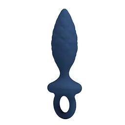 Анальна пробка Mr. Play Butt Plug with Loop S, 11.5 см (синій)