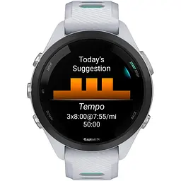 Смарт-годинник Garmin Forerunner 265S Black Bezel with Whitestone Case and Whitestone/Neo Tropic Silicone Band [010-02810-04] [89363] - мініатюра 2