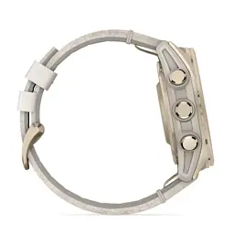 Смарт-годинник Garmin fenix 8 43mm, AMOLED, Saph, SftGldSS/FogGryLeatherBnd, Excl, GPS (010-02903-40) - мініатюра 4