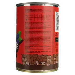 Вологий корм для собак Dolina Noteci Superfood з м'ясом яловичини та гусячим серцем 400 г - мініатюра 4