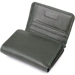 Жіночий гаманець компактного розміру з натуральної шкіри ST Leather 23072 зелений - мініатюра 10