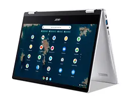 Ноутбук Acer Chromebook Spin CP314-1HN 14' FHD IPS, Intel C N4500, 8GB, F128GB, UMA, ChromeOS, сріблястий (NX.AZ3EU.002) - мініатюра 7