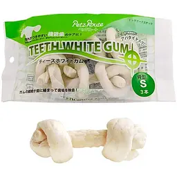 Ласощі для собак Petz Route Teeth White Gum петс рут кістка для чищення зубів жувальне S | 3 шт. х 95 г