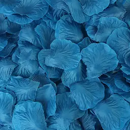 Пелюстки троянд штучні 100 штук 45 × 45 мм джинс