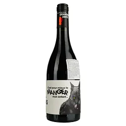 Вино Mais Que Vous Avez De Grandes Dents Merlot Syrah Rouge IGP Pays D'Oc, червоне, сухе, 0,75 л - мініатюра 2