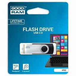 USB-накопичувач GOODRAM UTS2 16 GB TWISTER Чорний - мініатюра 2