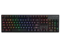 Клавіатура ігрова механічна бездротова HATOR HTK-204 UA Icefall Mecha wireless Rainbow Black