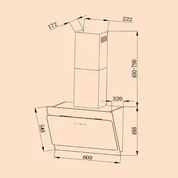 Витяжка Klarstein Aurica 60 (10031904) - мініатюра 3