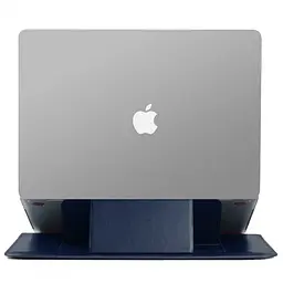 Чохол карман Wiwu Slim Stand Sleeve Leather Case для MacBook New 16 Skin Pro Navy Blue [6936686401586] [72989] - мініатюра 2