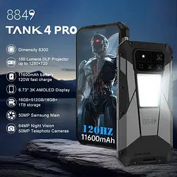 Смартфон Unihertz Tank 4 Pro 16/512GB Black [147576] - мініатюра 6