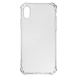 Прозрачный чехол для Apple iPhone X/XS с защитой камеры и усиленными бортами, тонкий, силиконовый, бесцветный, ударопрочный, противоударный бампер с закрытой камерой, ArmorStandart (ARM62369)