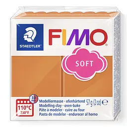 Полімерна глина Fimo Soft, 57 г., Коньяк, (8020-76)