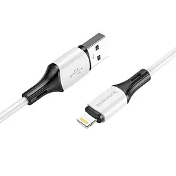 Дата кабель Borofone BX79 USB to Lightning (1m) Білий - мініатюра 2