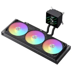 Система рідинного охолодження Gamemax GLACIER 360 LCD BK - мініатюра 5
