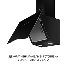 Витяжка декоративна похила MINOLA HVS 6812 BL 1200 LED - мініатюра 5