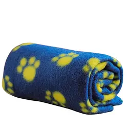 Плед для тварин Paw Print Soft Fleece Pet Blanket 60х70 см Синій