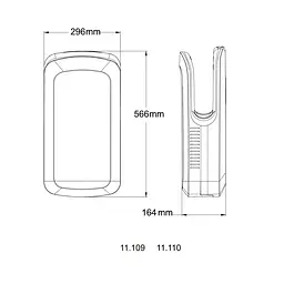Сушарка для рук HOTEC 11.109 ABS White - мініатюра 5