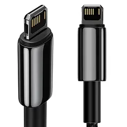 Дата кабель Baseus Tungsten Gold USB to Lightning Cable 2.4A (2m) (CALWJ-A0) Black - мініатюра 3