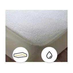 Наматрацник MirSon Terry Waterproof 218 водонепроникний гумка по периметру 100x200 см (2200000373533) - мініатюра 3
