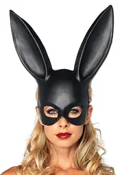 Маска зайчик -MASQUERADE RABBIT MASK BLACK SCALA 30-88008-O/S-BLACK 98947 - мініатюра 1