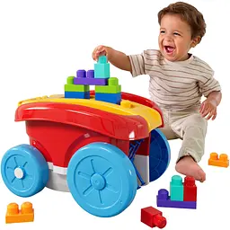 Ігровий візок Mega Bloks для збирання кубиків (JFR30) - мініатюра 4