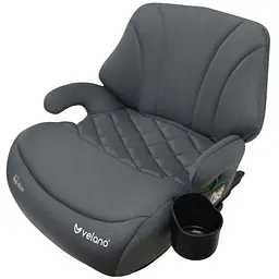 Бустер VELANO Gravo i-Size 125-150 см Isofix з підстаканником grey (48145) - мініатюра 2