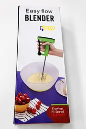 Ручний міксер Easy Flow Blender / Напівавтоматичний механічний віночок для збивання бездротовий портативний - мініатюра 4