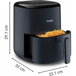 Мультипіч Tefal EasyFry Compact 1300 Вт темно-синя (EY145B10) - мініатюра 3