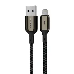 Кабель Proove Dense Metal USB to Lightning 2.4A (1m) black (CCDM20001101)