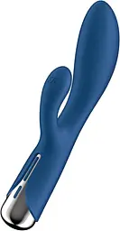Вібратор-кролик Satisfyer Spinning Rabbit 1 20 см синій - мініатюра 6