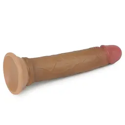 Фалоімітатор 7 Dual layered Platinum Silicone Cock LOVETOYS 66-LV4002 102665 - мініатюра 5