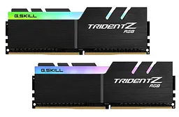 Модуль пам'яті DDR4 32GB (2x16GB) 3200MHz G.Skill Trident Z RGB Black (F4-3200C16D-32GTZR) - мініатюра 2