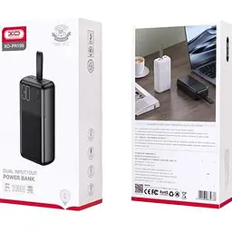 Зовнішній акумулятор XO PR199 30000mAh 22.5W Black [123250] - мініатюра 2