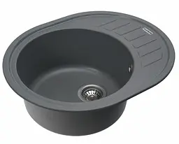 Кухонна мийка Platinum  6250 SOUL матова Сірий мусон (SP000025095) - мініатюра 2