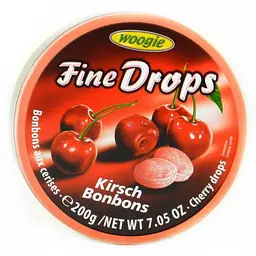 Льодяники драже Woogie Fine Drops вишня 200г