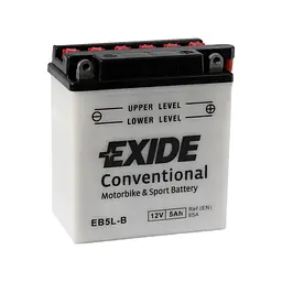 Акумулятор автомобільний EXIDE CONVENTIONAL 5Ah Ев (-/+) (65EN) (EB5L-B) - мініатюра 1