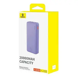 Павербанк Baseus Airpow 10000 mAh 20W (P10022801513-00) фіолетовий - мініатюра 6