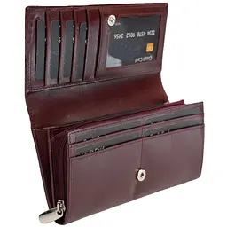 Гаманець жіночий шкіряний Semi Line RFID Dark Red (P8264-2) - мініатюра 2