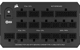 Блок живлення Corsair HX1200i PCIE5 1200W ATX 3.1 80+ Platinum (CP-9020307-EU) - мініатюра 4