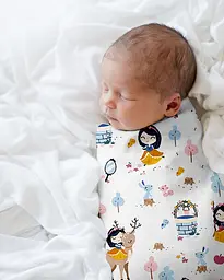 Пелюшки багаторазові Cosas дитячі Princess 2 шт., 80х100 см, бежеві - мініатюра 4