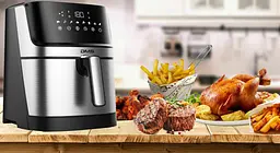 Багатофункціональна піч DMS HF-6E XXL з духовкою 1800 Вт системою Air Fryer функція гаряче повітря - мініатюра 5