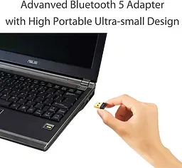 Bluetooth-адаптер ASUS USB-BT500 (90IG05J0-MO0R00) - мініатюра 2