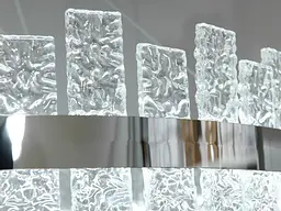 Люстра стельова LED Luminex Diasha 828/800CH, 90W, кришталь, хром, для кухні, вітальні, коридору - мініатюра 4
