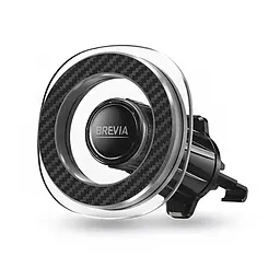 Тримач телефону автомобільний Brevia AirVent Ultra Сrystal MagRING на дефлектор, магнітний Magsafe(48020)