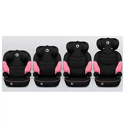 Автокрісло Lionelo Lars I-Size Pink Baby, 15-36 кг, чорне з рожевим (LO-LARS I-SIZE PINK BABY) - мініатюра 8