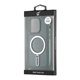 Чохол Jinduka Leather Ringo iPhone 14 Pro Green - мініатюра 2