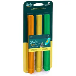 Стрижень для 3D-ручки 3Doodler набір Мікс (75 шт: помаранчевий, жовтий, зелений) (3DS-ECO-MIX2-75)