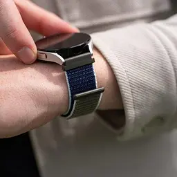 Ремінець нейлоновий на липучці для смарт-годинника BeWatch Samsung 22 мм Khaki (1021346.1UW) - мініатюра 6
